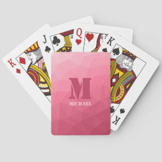 Jeu De Cartes Rose pink geometric mesh pattern Monogram