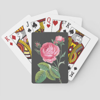 Jeu De Cartes Rose rose florale moderne