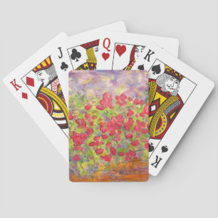 Jeu De Cartes Roses florissants