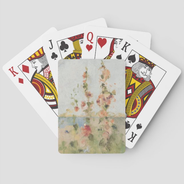 Jeu De Cartes Roses trémière par la mer (dos)