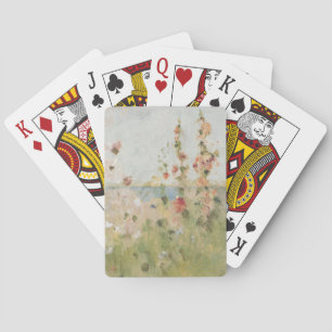 Jeu De Cartes Roses trémière par la mer