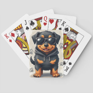Jeu De Cartes Rottweiler Mignon Kawaii Drôle