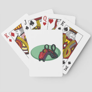 Jeu De Cartes Rouleau couleur rouge Dessous de verre à tour