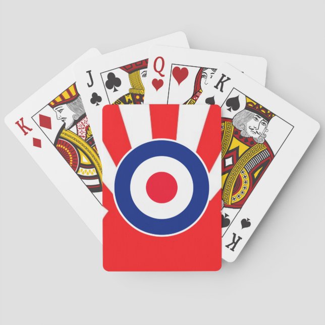 Jeu De Cartes Roundel cible MOD sur l'éclatement du Japon (dos)