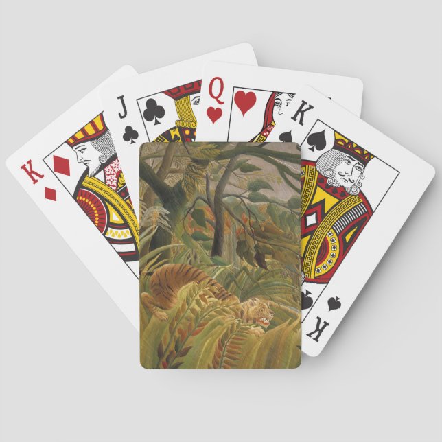 Jeu De Cartes Rousseau Jungle Tropical Tiger Art (dos)