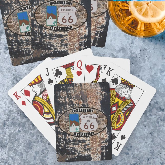 Jeu De Cartes Route historique US 66 ~ Oatman, Arizona (Oatman, Arizona Route 66 playing cards)