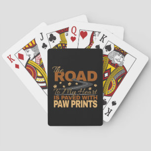 Jeu De Cartes Route vers mon coeur Pavé en Amoureux des chiens E