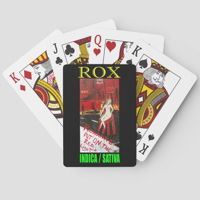 JEU DE CARTES ROX INDICA SATIVA (dos)