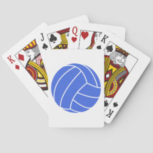 Jeu De Cartes Royal Blue and White Volleyball