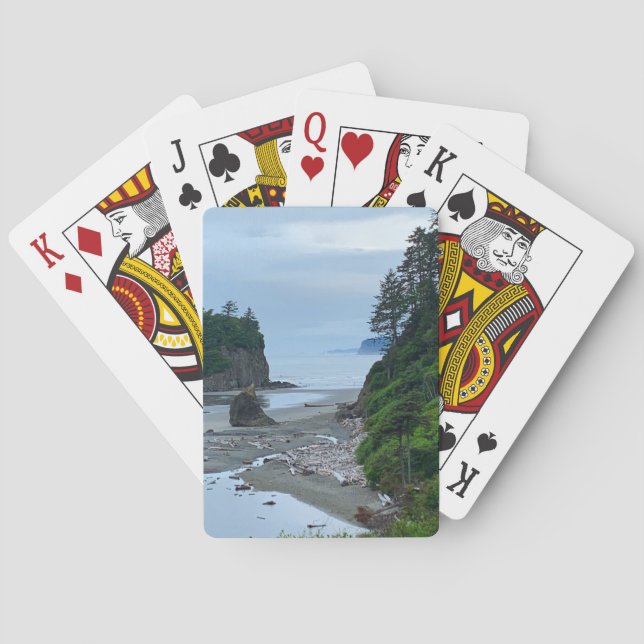 Jeu De Cartes Ruby Beach Sunset Washington Coast Seascape (dos)