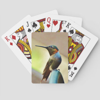 Jeu De Cartes Ruby perché et petit colibri vert