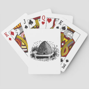 Jeu De Cartes Ruche et Abeilles #1 Héraldique Vintage