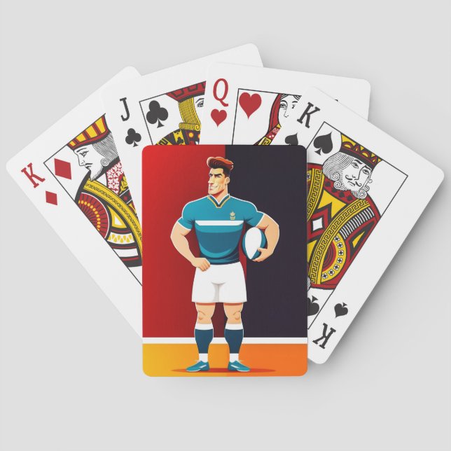 Jeu De Cartes Rugby Player - Playing Cards (dos)