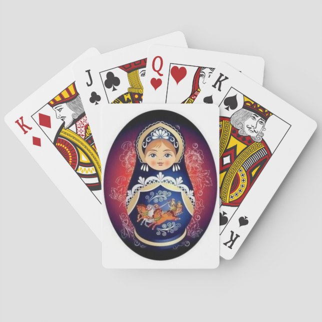 Jeu De Cartes Russian Doll Babushka Playing Cards (dos)