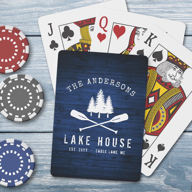 Jeu De Cartes Rustic Lake House Boat (Créateur téléchargé)