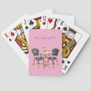 Jeu De Cartes Sac à baguettes rose bleu Paris