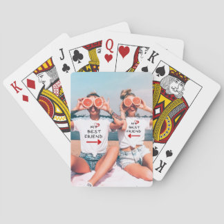 Jeu De Cartes Sac fourre-tout personnalisé avec photo d'amitié