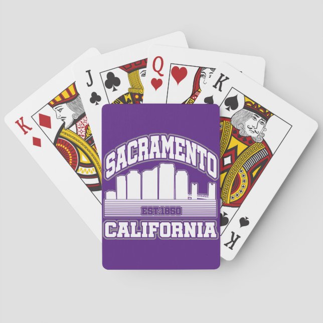 Jeu De Cartes Sacramento, Californie (dos)