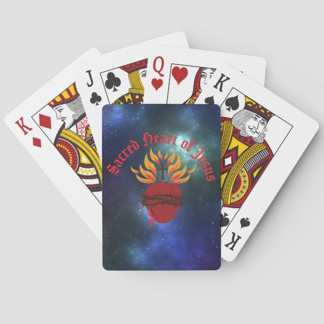 Jeu De Cartes Sacré Coeur de Jésus (dos)