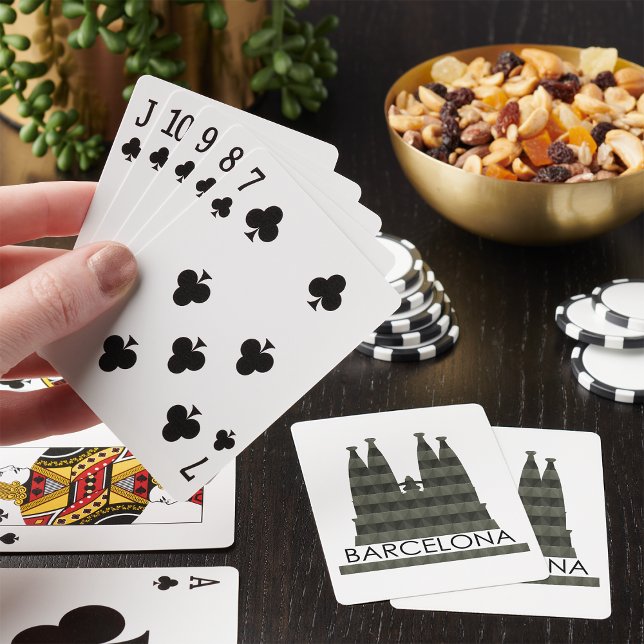 Jeu De Cartes Sagrada Familia Barcelona Skyline (Créateur téléchargé)