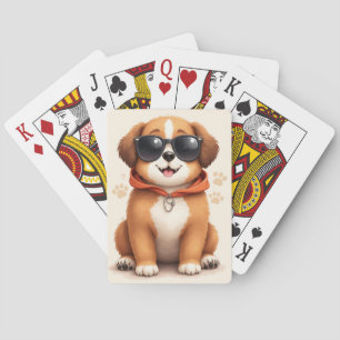 Jeu De Cartes Saint Bernard Kawaii Chien Drôle