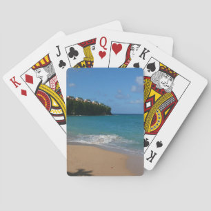 Jeu De Cartes Saint Lucia Beach Paysage tropical