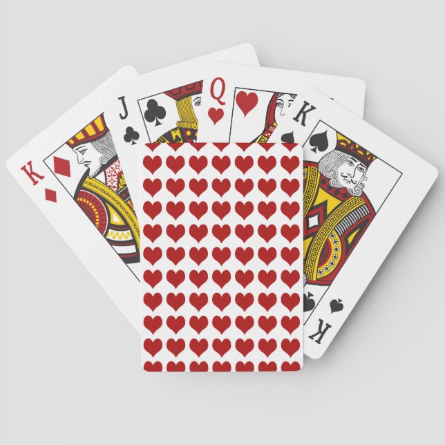 Jeu De Cartes Saint Valentin Coeur (dos)