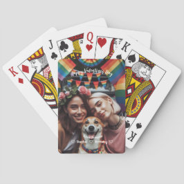 Jeu De Cartes Saint Valentin | Red Hearts lesbienne Photo person