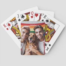 Jeu De Cartes Saint Valentin | Red Hearts LGBT Photo personnalis