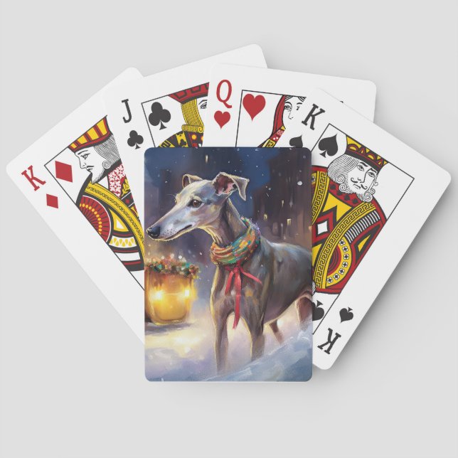 Jeu De Cartes Saison de Noël Greyhound (dos)