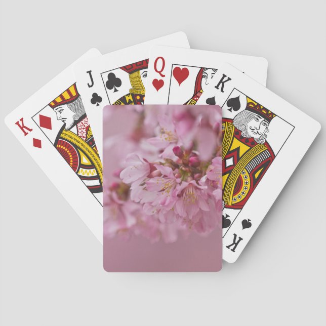 Jeu De Cartes Sakura Cherry Blossoms rose pâle Réflexions (dos)