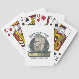 Jeu De Cartes Salon de coiffure vintage pour hommes élégants
