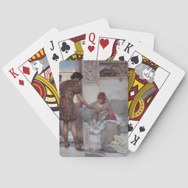 Jeu De Cartes Salutation silencieuse (par Lawrence Alma-Tadema) (dos)