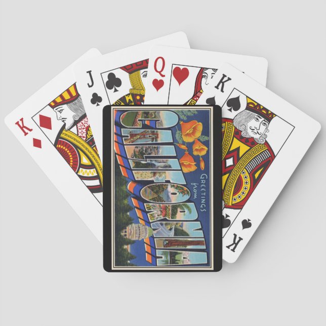 Jeu De Cartes Salutations de Californie (dos)