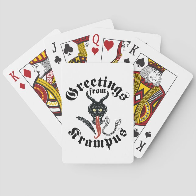 Jeu De Cartes Salutations de Krampus (dos)