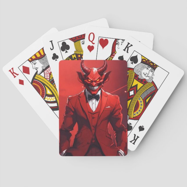 Jeu De Cartes Salutations diaboliques : Dévilish Design Card" (dos)