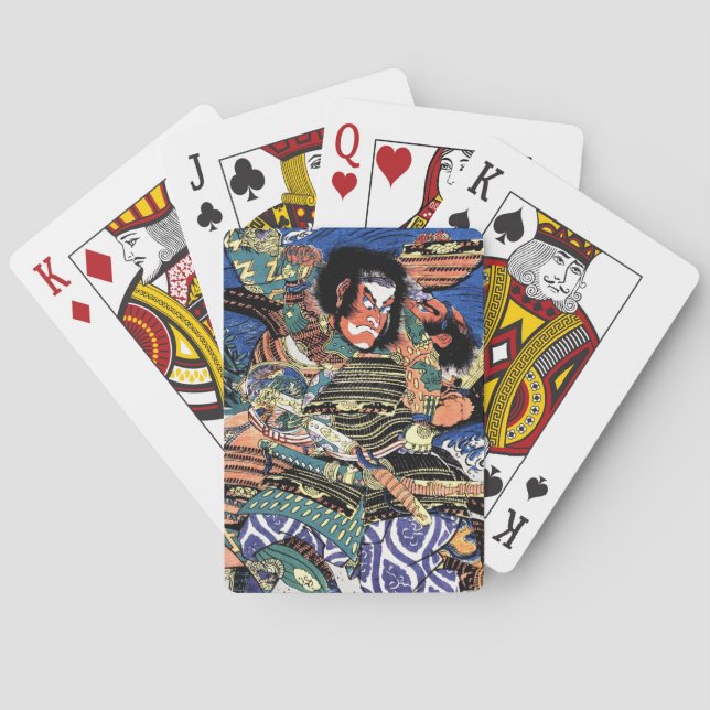 Jeu De Cartes samouraï, guerrier légendaire du Japon Cool (dos)