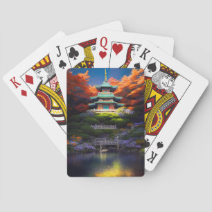 Jeu De Cartes Sanctuaire couvert d'azur