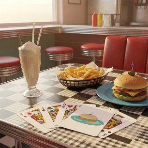 Jeu De Cartes Sandwich avec Veggie Sides Fun Food