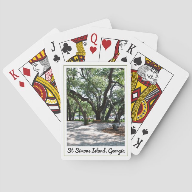 Jeu De Cartes Sant Simons GA Wandering Oak Tree (dos)