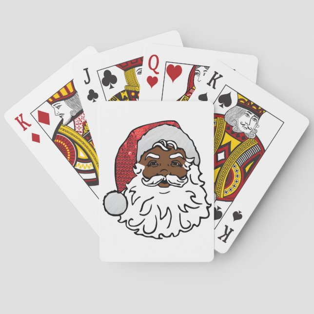 Jeu De Cartes santa claus noir (dos)