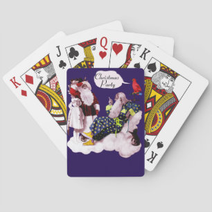 Jeu De Cartes SANTA CLAUS, PETITE ANGEL & MERLIN Noël Party