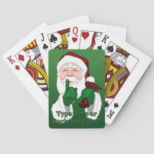 Jeu De Cartes Santa Clause Jouer des cartes personnalisées Carte