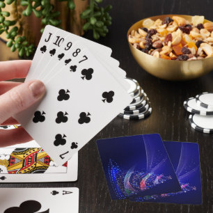 Jeu De Cartes Sapin de Noël SlipperyJoe numérique rouge transluc