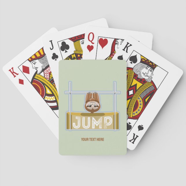Jeu De Cartes Saut de la fente haute (dos)