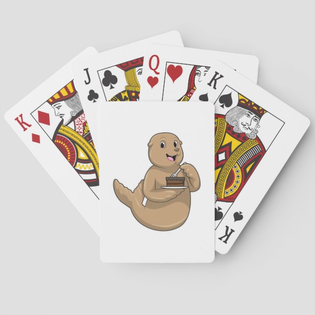 Jeu De Cartes Sceau avec gâteau (dos)
