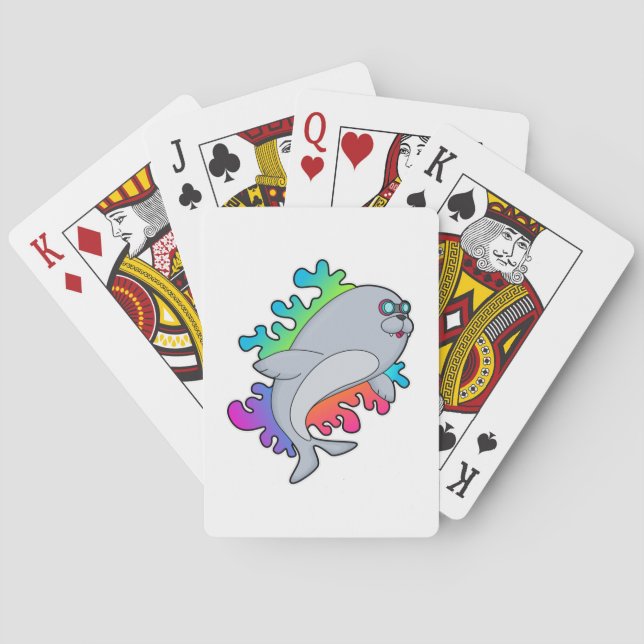 Jeu De Cartes Sceau avec lunettes (dos)