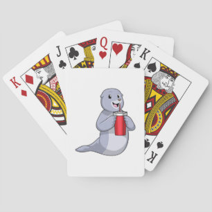 Jeu De Cartes Sceau avec tasse à boire