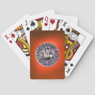 Jeu De Cartes SCEAU DES CHEVALIERS MODÈLE orange