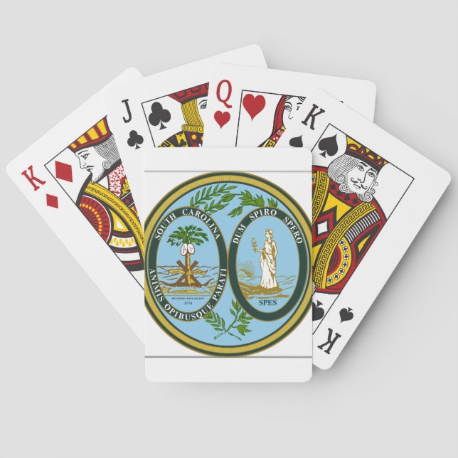 Jeu De Cartes Sceau d'État de Caroline du Sud (dos)